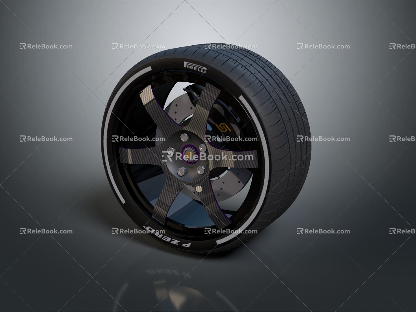 Modern Tire Wheel Wheel New Tire 3d model