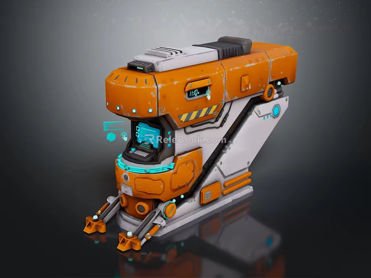 sci-fi terminal sci-fi workstation sci-fi base sci-fi building sci-fi item sci-fi component 3d model