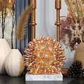 Modern Decorative Ornament Set With Ceramic Vases Rattan Lamp Dried Plants Clock And Wall Art