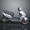 Scooter Motorcycle Two-wheeled Motocross Motorcycle Road Race Motorcycle Motor Vehicle 3d model