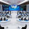 modern command center 3d model