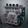 Modern Engine Racing Engine Racing Engine Car Engine 3d model