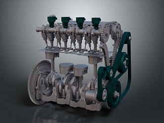 Modern Engine Racing Engine Racing Engine Car Engine 3d model