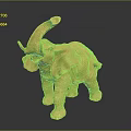 Shiny Golden Elephant Figurine Decorative Home Furniture Piece With Smooth Surface And Clear Reflection