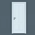 Versatile Swing Door Designs With Different Panel Styles Glass Inserts And Hardware 3d model
