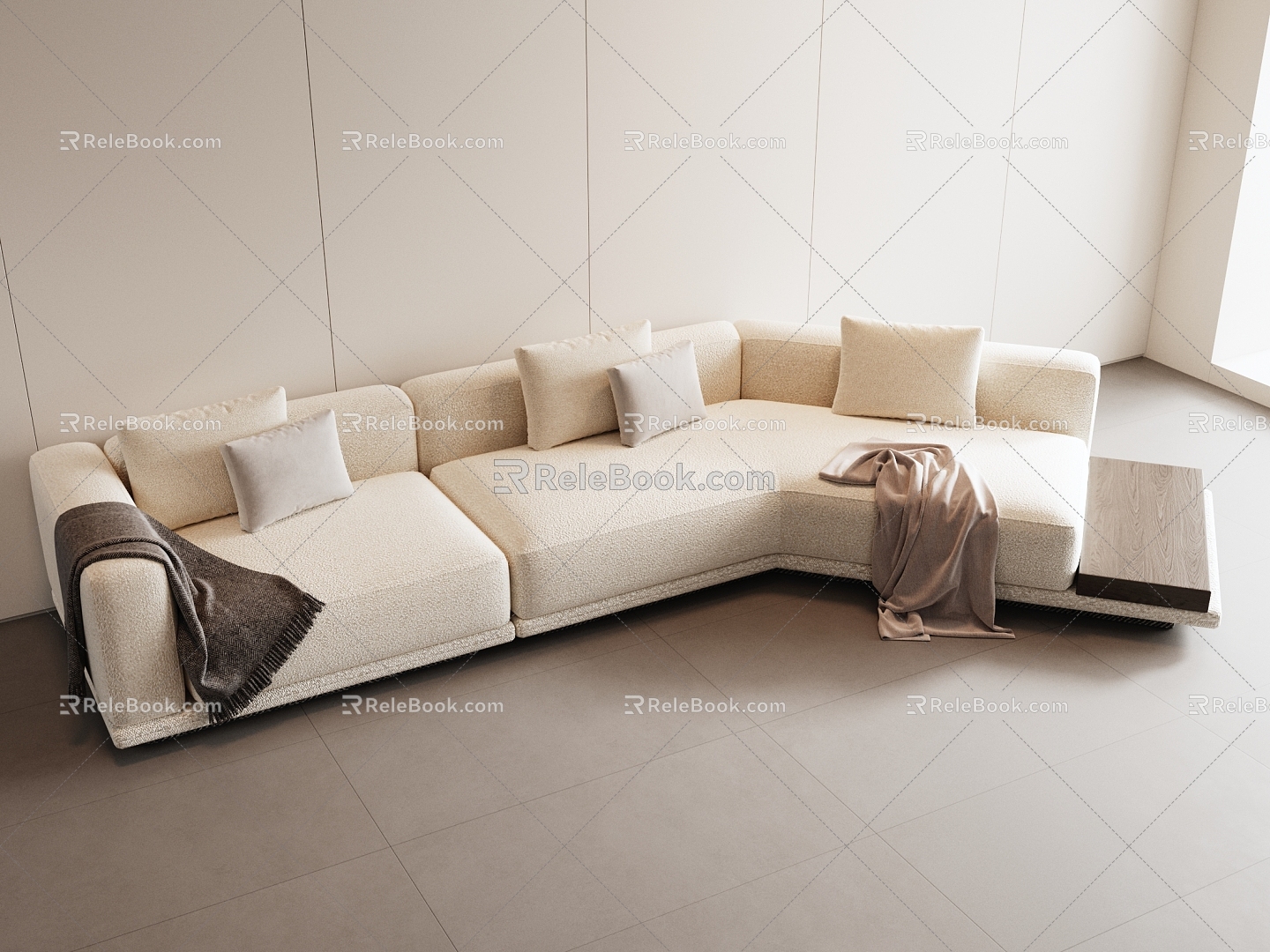 Corner sofa Multiplayer sofa 3d model