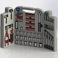 Toolbox Ratchet Wrench Hexagon Pliers Screwdriver Socket Wrench Nut Screwdriver Wrench Hexagon Wrench Toolbox 3d model