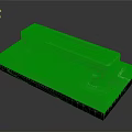 Stone Rectangular Trough Decorative Piece With Spherical Bases On Platform Base