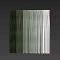 Modern Green Curtains With Soft Textured Fabric And White Sheer Window Panels