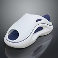Stylish White Slippers With Blue Inner Modern Design And Hollowed Holes For Comfort