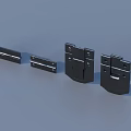 High Quality Black Metal Hinges And Drawer Slides For Furniture Hardware