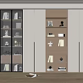 Home bookcase SU model 3d model