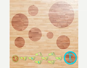 Modern Wood Flooring 3d model