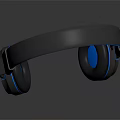 Modern Wireless Over Ear Headphones With Blue LED Lights And High Quality Sound