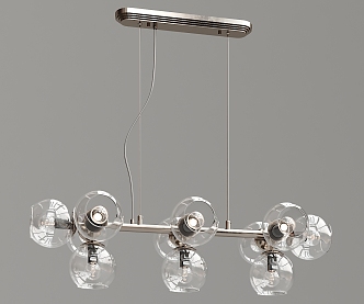 Modern chandelier glass ball chandelier 3d model