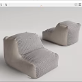Modern Lazy Sofa 3d model