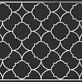 Modern Ceiling Design With Intricate Black And White Geometric Lattice Pattern 3d model