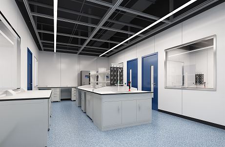 Modern Laboratory 3d model