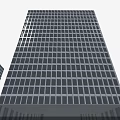 Modern High Rise Office Building With Glass Facade And Reflective Tree Reflections