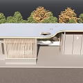 Architectural Model of House Interior Layout With Room Divisions Stairs and Windows