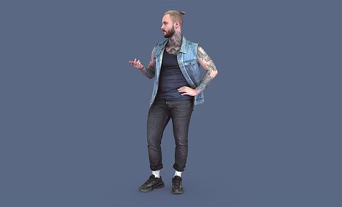 modern man 3d model