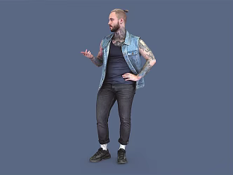 modern man 3d model
