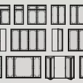 Window Broken Bridge Aluminum Alloy Window Casement Window Retro Window Floor-to-Ceiling Window Sliding Window 3d model