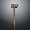 Sturdy Hardware Tool Hammer With Wooden Handle And Metal Head For Work