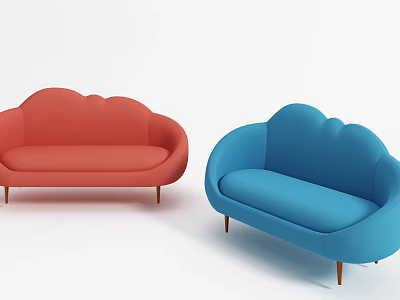 Modern Multiplayer Sofa Special-shaped Multiplayer Sofa Combination 3d model