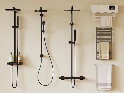 Modern Shower Combination Shower Towel Rack model