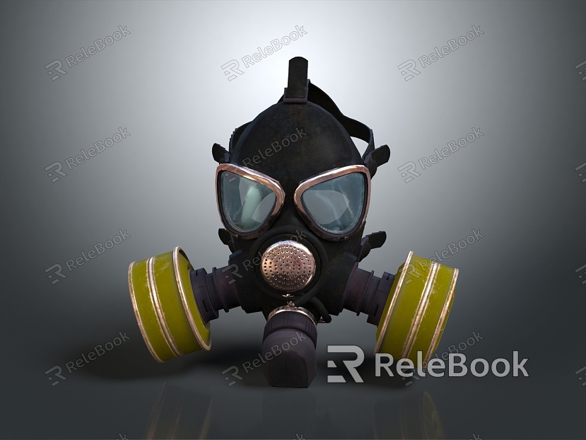 Gas Mask Science Fiction Gas Mask Gas Mask Respirator Breathing Mask Biochemical Mask Science Fiction Mask model