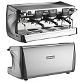 Modern Stainless Steel Coffee Machine As Professional Kitchen Appliance With Sleek Design