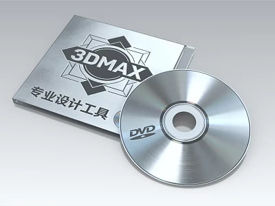 3DMAX Professional Design Tool DVD Disc and Case for Entertainment Electronics 3d model