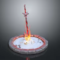 Ancient Sword Game Sword Magic Sword Magic Sword Magic Sword Magic Sword Magic Sword Officer Sword 3d model