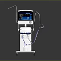Mobile Medical Ventilator With Digital Display Screen Flexible Tubing And Monitoring Functions