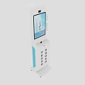 Modern Medical Interactive Kiosk With Touch Screen For Patient Information 3d model