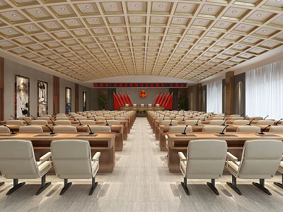 Modern Conference Hall 3d model Modern Conference Hall 3d model