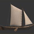 Modern Boat Sailing Boat Small Boat Fishing Boat Speedboat Single Boat Holiday Boat Single Boat 3d model