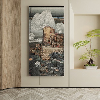 New Chinese Decorative Painting 3d model