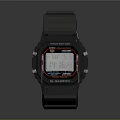 G SHOCK Digital Watch With Gray Strap Black Dial And Protection Feature
