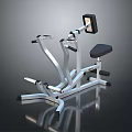 Professional Seated Row Strength Training Equipment With Metal Frame Black Seat Backrest And Handles