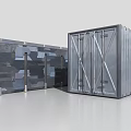 Two Heavy Duty Industrial Shipping Containers For Storage And Transport Solutions