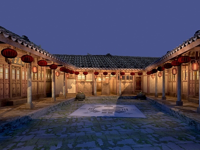 Ancient Chinese-style Ancient Building 3d model