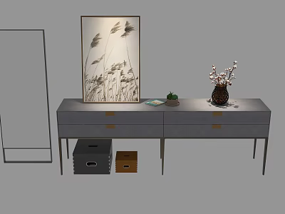 Modern Side Cabinet Side Cabinet Storage Cabinet 3d model