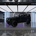 Modern Car Dealership Showroom Interior with Displayed Cars Sleek Lighting and Polished Floor