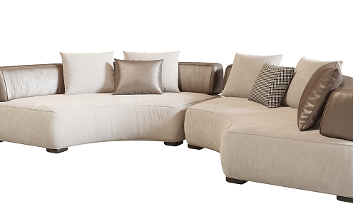 Modern Multiplayer Sofa Minotti Sofa 3d model