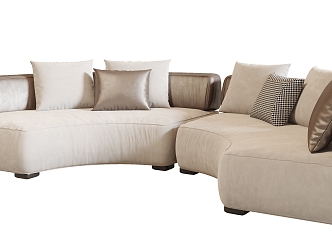 Modern Multiplayer Sofa Minotti Sofa 3d model