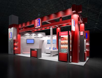 Modern Exhibition Booth 3d model