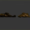 Natural Wood and Stone Blocks in Chunk Form for Decorative Displays