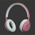 Pink Over Ear Headphones With Comfortable Earmuffs And Stylish Electronic Design